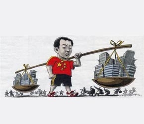 Một thiểu số các thành phố lớn của Trung Quốc đã bước vào một xã hội “tiêu thụ” do mức tiêu dùng của họ và nhất là do thái độ và những suy nghĩ của họ liên quan đến tiêu dùng.