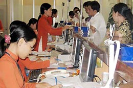 Giao dịch tại Sacombank.