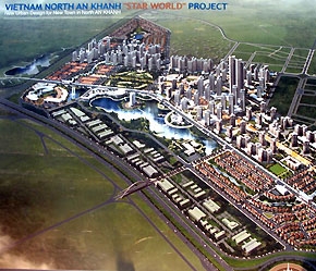 Với những dự án Làng Việt kiều Châu Âu, Khu đô thị Bắc An Khánh,... Hà Tây trở thành một trong nhiều địa phương mới nổi về thu hút đầu tư nước ngoài.