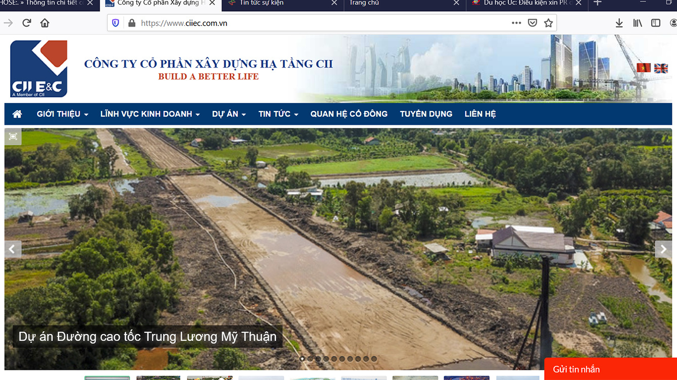 Dự án Cao tốc Trung Lương Mỹ Thuận.
