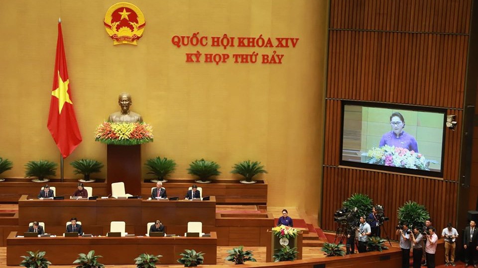 Kỳ họp thứ 7 của Quốc hội khoá 14 đã khai mạc sáng 20/5 tại Hà Nội - Ảnh: Quang Phúc.