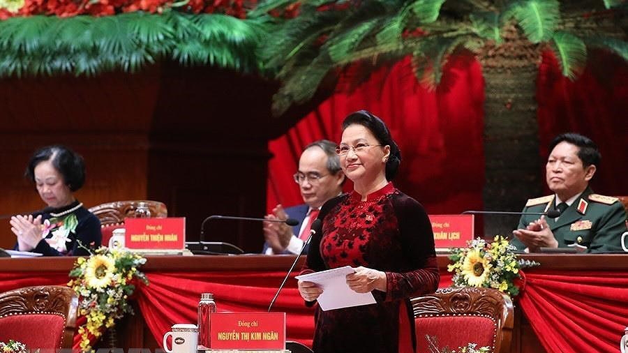 Chủ tịch Quốc hội Nguyễn Thị Kim Ngân cảm ơn tình cảm hữu nghị, sự hợp tác, ủng hộ của các tổ chức và bạn bè quốc tế đã dành cho Đảng Cộng sản Việt Nam và nhân dân Việt Nam