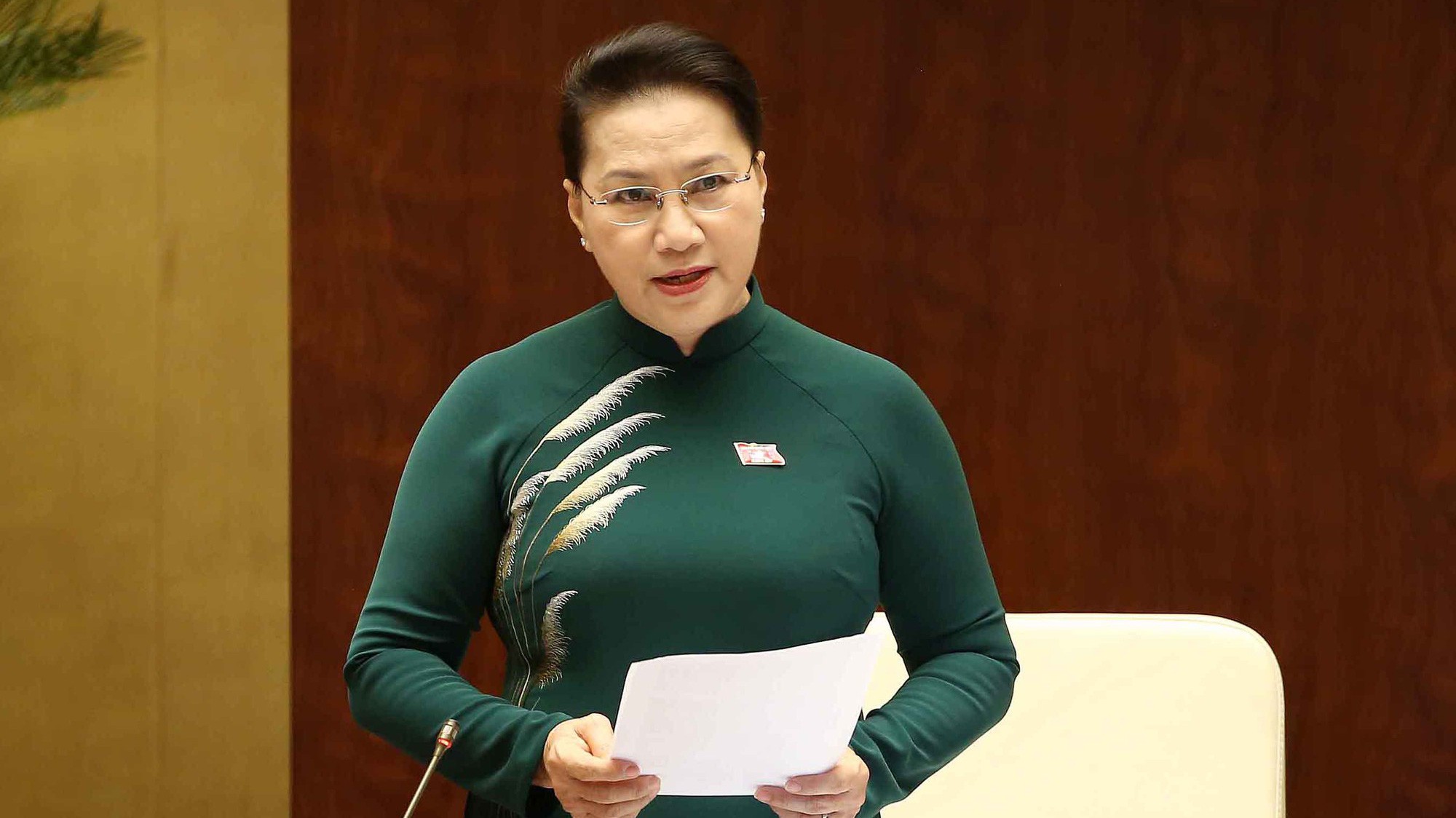 Chủ tịch Quốc hội Nguyễn Thị Kim Ngân trực tiếp điều hành các phiên chất vấn.