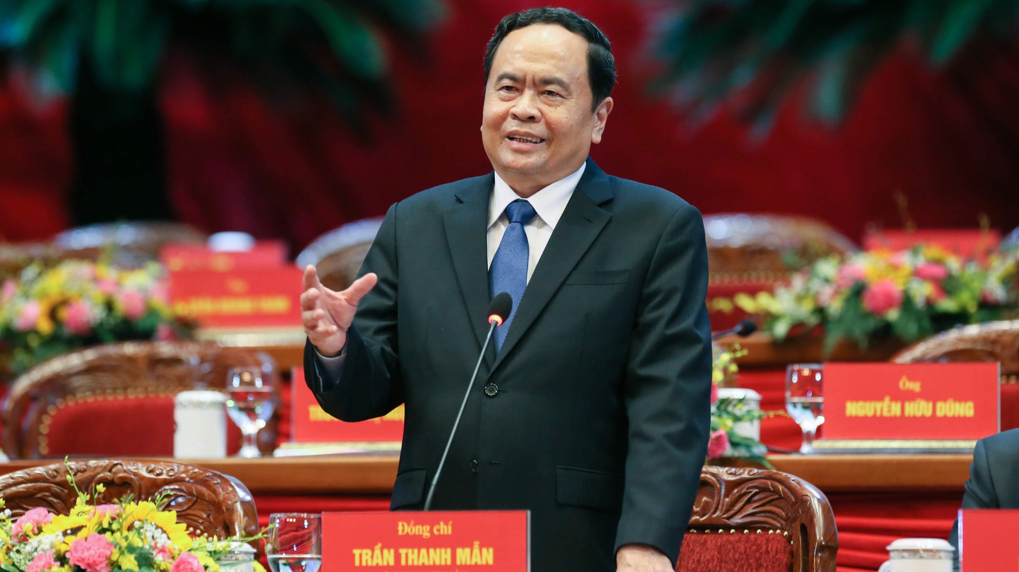 Ông Trần Thanh Mẫn tái giữ chức vụ Chủ tịch Ủy ban Trung ương Mặt trận Tổ quốc Việt Nam. Ảnh -Quang Vinh. 