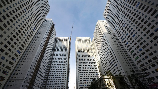 Tổ hợp công trình dịch vụ, thương mại, văn phòng và nhà ở cao tầng tại ô HH1, HH2, HH3 và HH4 lô CC6 Khu dịch vụ tổng hợp và nhà ở hồ Linh Đàm được kết luận là có nhiều vi phạm - Ảnh: Zing.