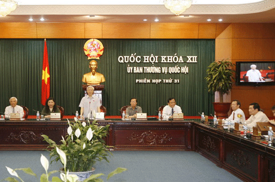 Phiên họp thứ 31 của Ủy ban Thường vụ Quốc hội đã bế mạc chiều 12/5.