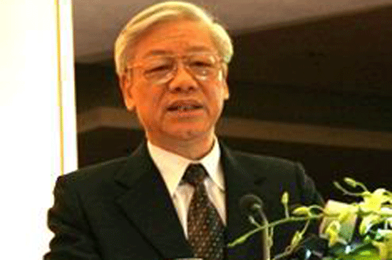 Chủ tịch Quốc hội Nguyễn Phú Trọng phát biểu kết thúc hội nghị.
