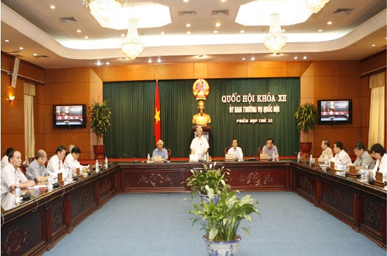 Phiên họp thứ 32 của Ủy ban Thường vụ Quốc hội đã bế mạc sáng 26/7 - Ảnh: TTXVN.