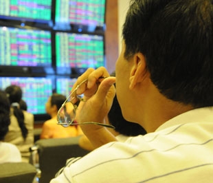 Nhóm cổ phiếu bất động sản, cao su... tiếp tục lên giá mạnh, trong khi nhóm tài chính vẫn tiếp tục thử thách sự kiên nhẫn của nhà đầu tư - Ảnh: Quang Liên.