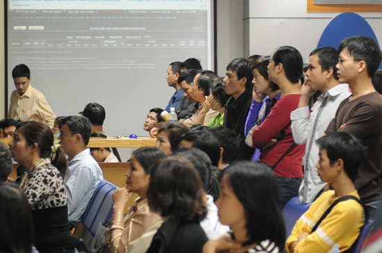 Sau kỳ nghỉ Tết, dòng tiền đã dần trở lại mạnh hơn, đặc biệt những phiên gần đây trên HNX - Ảnh: Quang Liên.