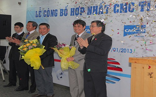 Lễ hợp nhất&nbsp;<span style="font-family: 'Times New Roman'; font-size: 15px;">Công ty Cổ phần Hạ tầng viễn thông CMC và Công ty Cổ phần Dịch vụ viễn thông CMC.</span>