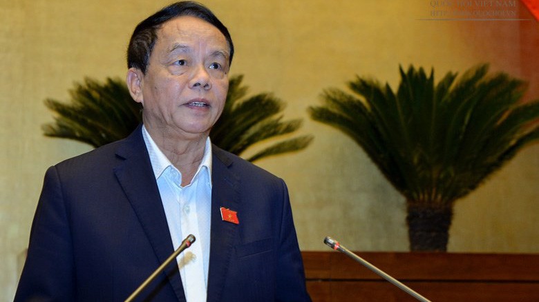 Chủ nhiệm Uỷ ban Quốc phòng - An ninh Võ Trọng Việt trình bày báo cáo giải trình, tiếp thu, chỉnh lý dự thảo luật