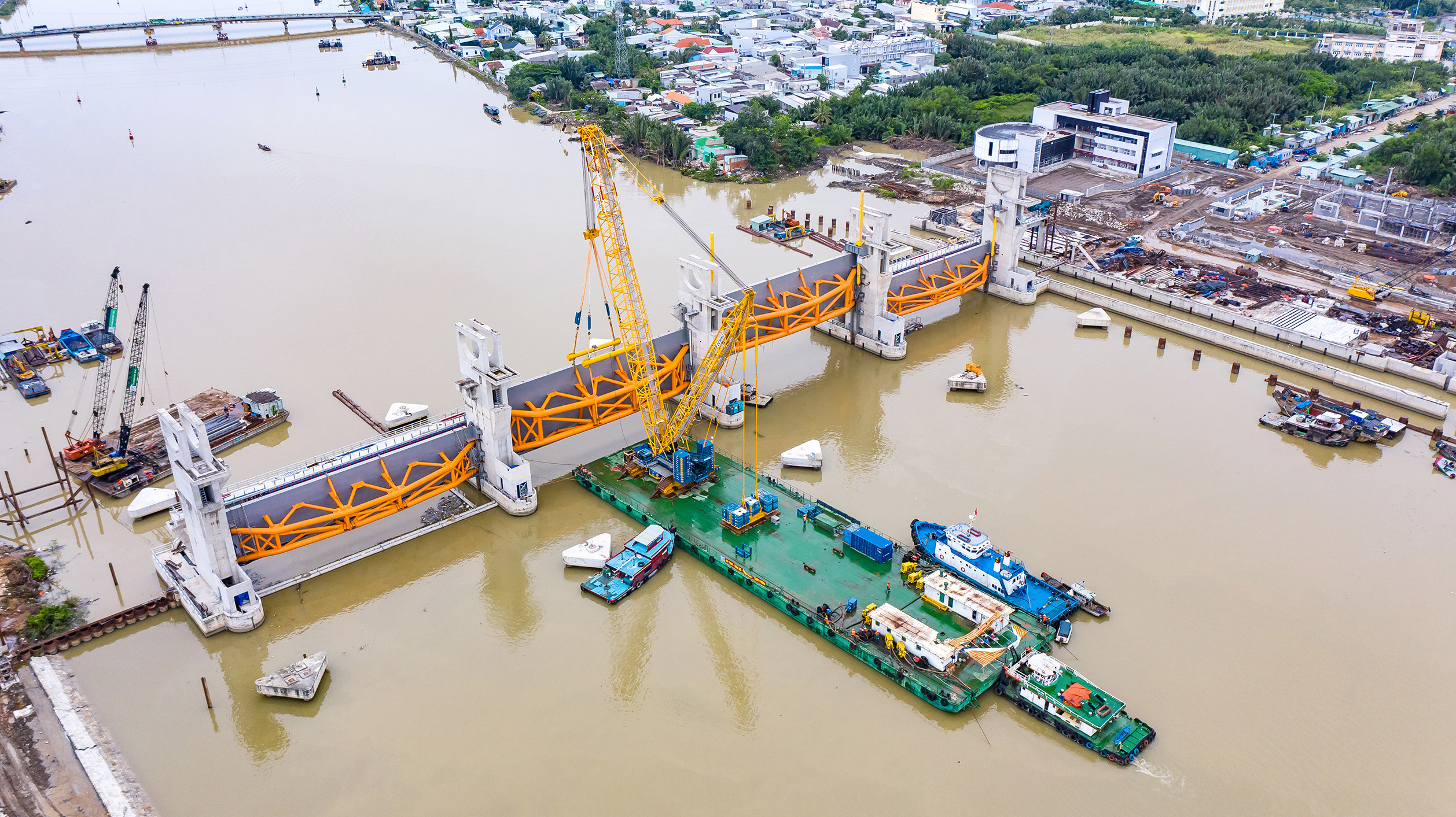 Cống kiểm soát triều Mương Chuối tại Tp.HCM - Ảnh: VGP