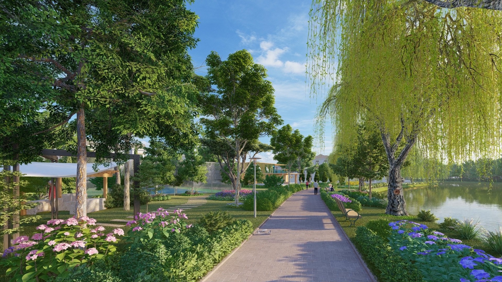 The Grand Villas đẹp tựa như những ngôi làng ở Hà Lan được phủ bởi màu xanh.