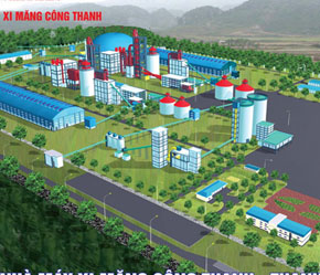 Mô hình nhà máy xi măng Công Thanh.