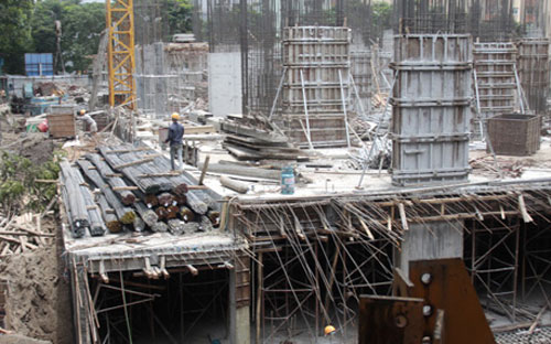 Dự án VP5 Linh Đàm đã cơ bản hoàn tất phần móng, tầng hầm.<br>