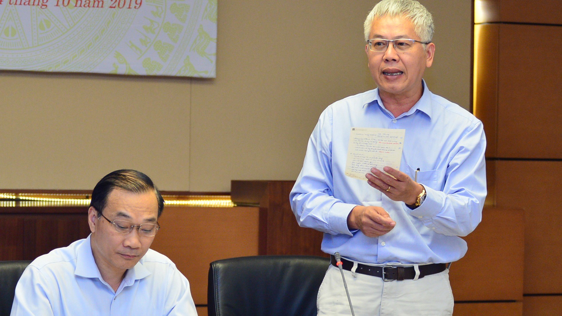 Phó chủ nhiệm Uỷ ban Kinh tế Nguyễn Đức Kiên phát biểu tại phiên họp - Ảnh: CTV