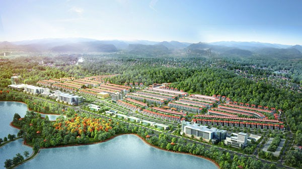 Phối cảnh tổng thể khu đô thị Kosy Lào Cai.