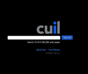 Giao diện của Cuil.