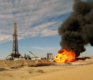 Thử vỉa tại lô 433a và 416b, sa mạc Sahara (Algeria) - Ảnh: PVN.