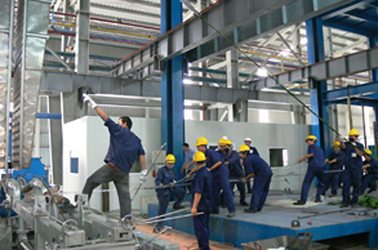 Nhà máy Tôn Hoa Sen Phú Mỹ đã bắt đầu đi vào sản xuất.