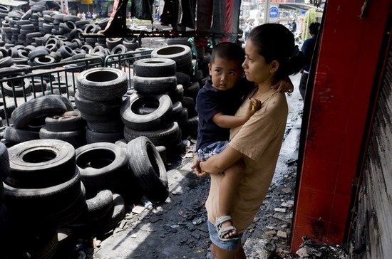 Bangkok tan hoang sau các vụ đụng độ - Ảnh: Getty.