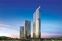 Ảnh phối cảnh của tổ hợp Keangnam Hanoi Lanhdmark Tower.