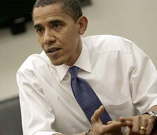 Ông Obama trong cuộc trả lời phỏng vấn tạp chí Time.