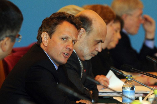 Bộ trưởng Bộ Tài chính Mỹ cho rằng ảnh hưởng của khủng hoảng nợ ở châu Âu là không lớn - Ảnh: Getty.