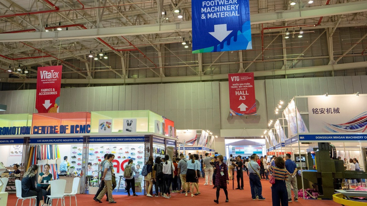 Triển lãm Quốc tế máy móc và nguyên phụ liệu da giày (VFM) sẽ diễn ra tại Trung tâm Hội chợ và Triển lãm Sài Gòn (SECC), quy tụ nhiều thương hiệu nổi tiếng.