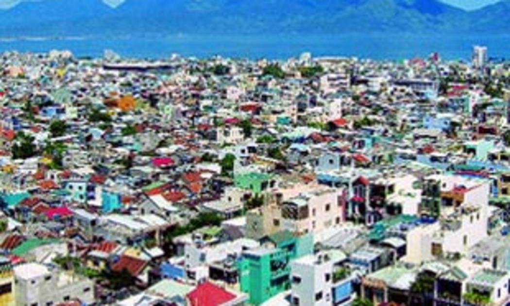 Thành phố Đà Nẵng nhìn từ trên cao.