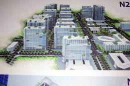 Phối cảnh quy hoạch của dự án.