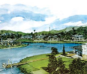 Bản đồ phối cảnh khu công nghiệp phần mềm trong Khu công nghệ cao Hòa Lạc.