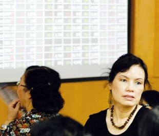Thời điểm này, nhà đầu tư ngắn hạn bán ra chưa thể có được chênh lệch hài lòng, nếu không nói với mục đích cắt lỗ. Lực lượng canh đáy đang là một đối trọng, sốt ruột nhưng dè chừng - Ảnh: Việt Tuấn.