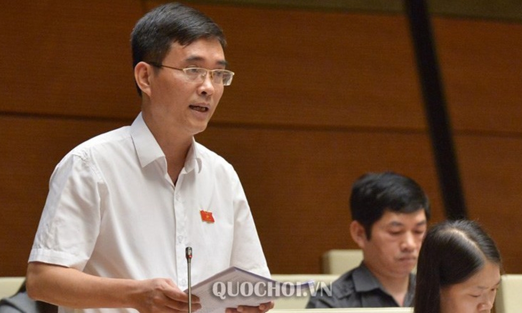 Đại biểu Hoàng Quang Hàm tại phiên thảo luận của Quốc hội.