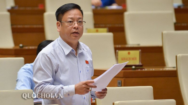 Đại biểu Nguyễn Trường Giang phát biểu tại nghị trường.