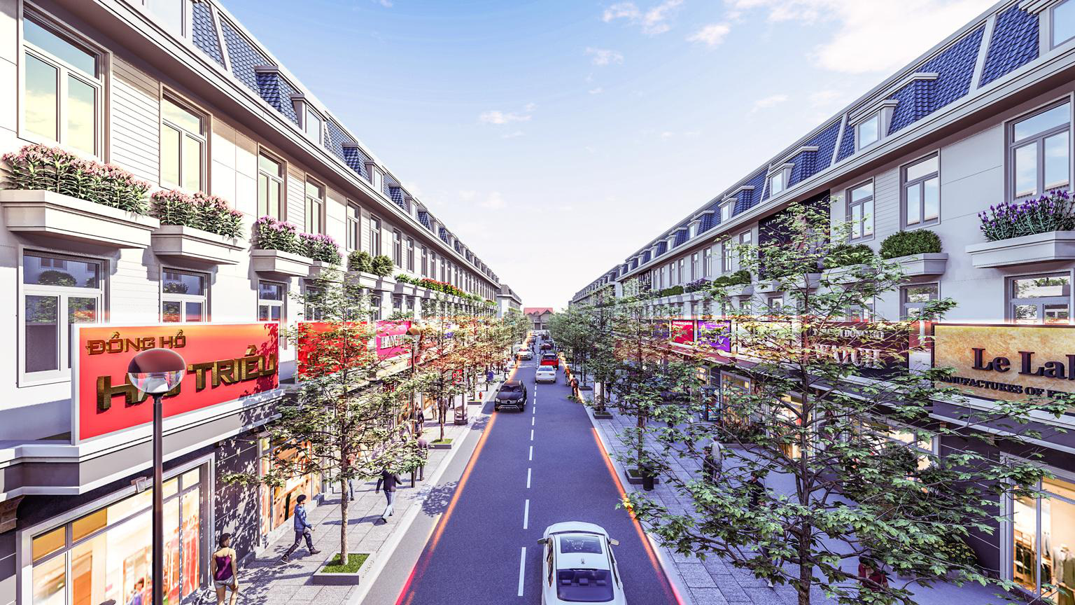 Mẫu nhà của Khu thương mại Đại Phát được thiết kế tinh tế, sang trọng và tối ưu hóa không gian vừa ở vừa kinh doanh.