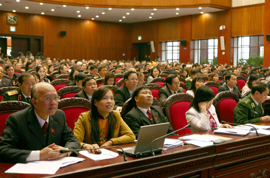 Có đại biểu đề nghị đánh giá hiệu quả việc trang bị máy tính cho đại biểu Quốc hội - Ảnh: CTV