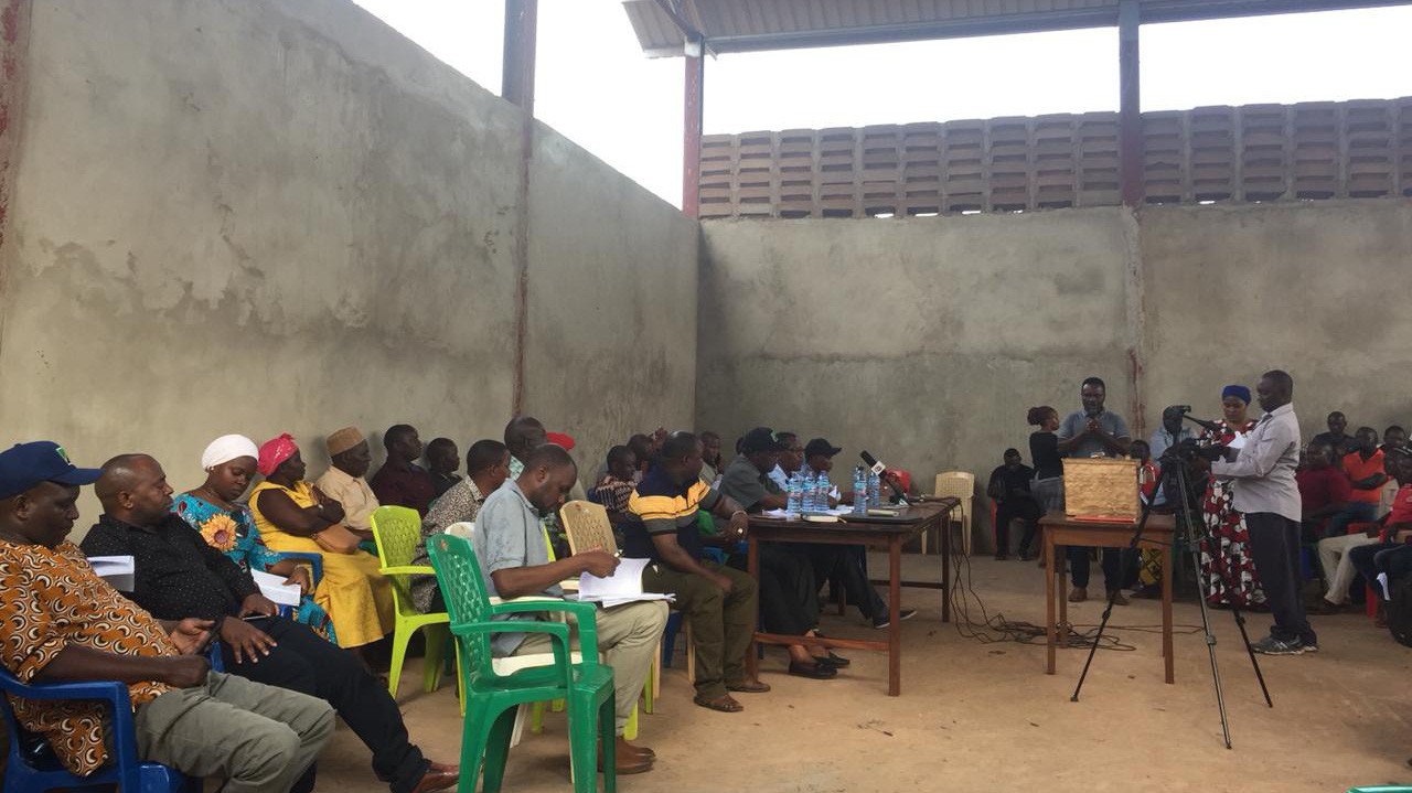 Quang cảnh phiên đấu giá vụ mùa điều 2019/2020 của Chính phủ Tanzania.