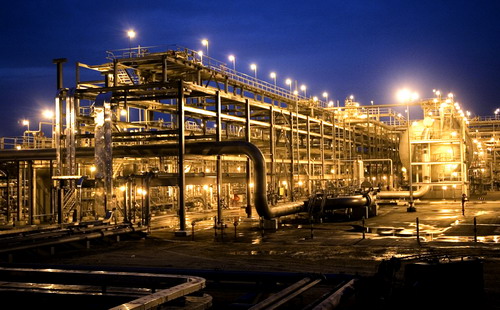 Khu tổ hợp khai thác khí&nbsp;đốt của Saudi&nbsp;Aramco tại Saudi&nbsp;Arabia -&nbsp;Ảnh:&nbsp;Arabian Business.