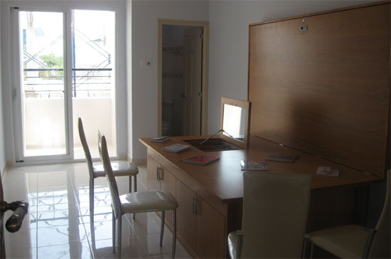 Bên trong một căn hộ mẫu có diện tích 20m2.
