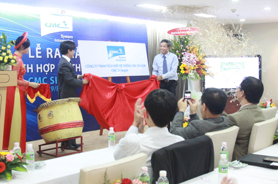Buổi lễ thành lập Công ty TNHH Tích hợp hệ thống CMC Sài Gòn.