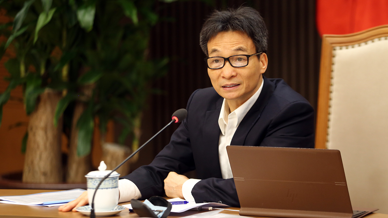 Phó Thủ tướng Vũ Đức Đam tại cuộc họp - Ảnh: VGP