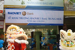 Trong năm 2010, mạng lưới của BaoVietBank được mở rộng với 26 điểm giao dịch.