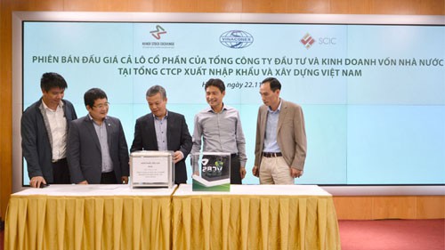 Phiên đấu giá cổ phần tại Tổng Công ty Cổ phần Xuất nhập khẩu và Xây dựng Việt Nam (Vinaconex).