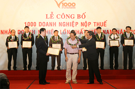 Công bố 1.000 doanh nghiệp nộp thuế nhiều nhất Việt Nam năm 2011