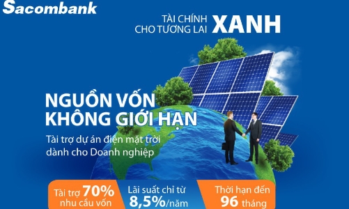 Ngân hàng đồng hành cùng các dự án điện mặt trời