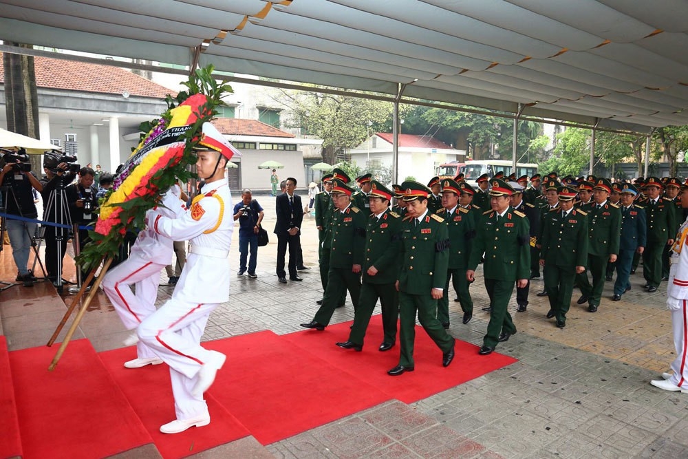 Lễ viếng nguyên Chủ tịch nước Lê Đức Anh - Ảnh 6.