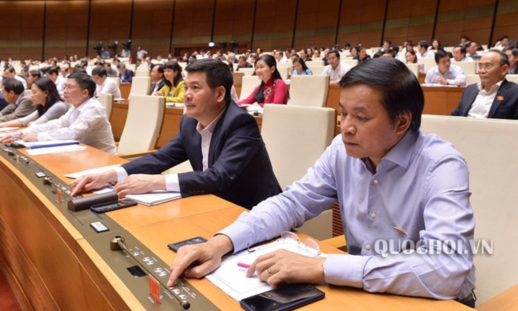 Một phiên họp toàn thể của Quốc hội khoá 14.