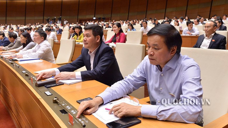 Một phiên họp toàn thể của Quốc hội khoá 14.